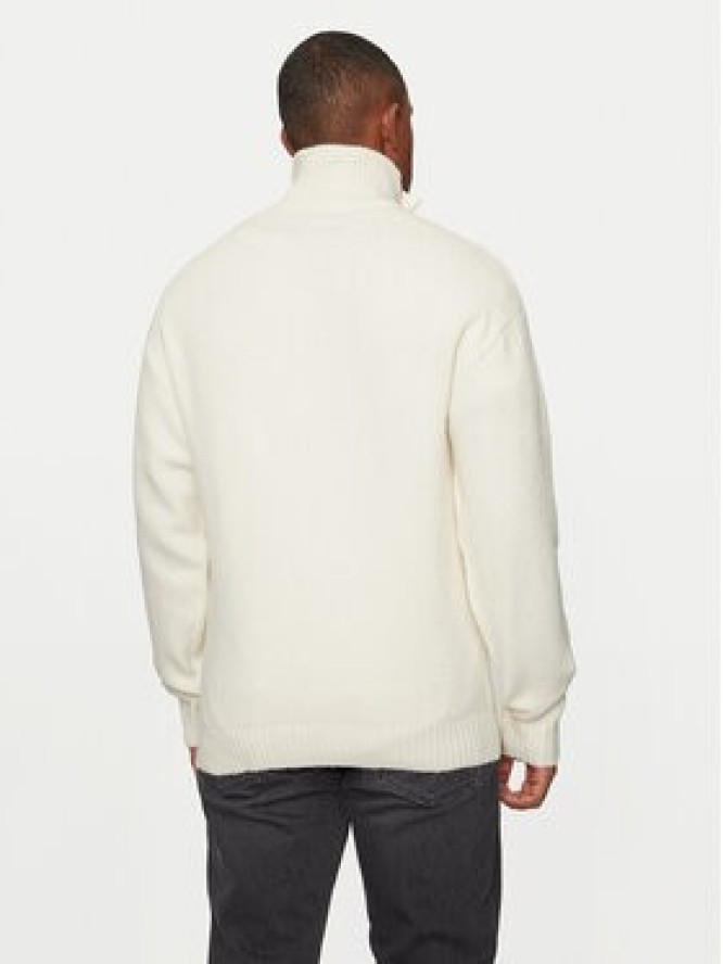 Jack & Jones Sweter Ollie 12241817 Écru Relaxed Fit
