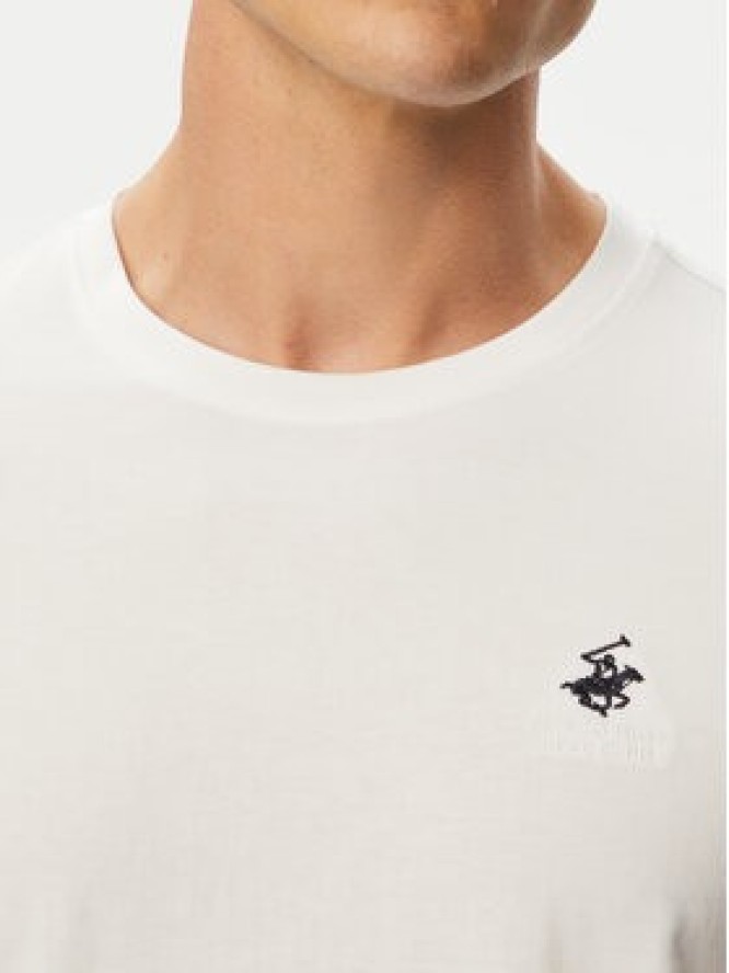 Beverly Hills Polo Club T-Shirt P-SS26M-TS41740 Biały Regular Fit