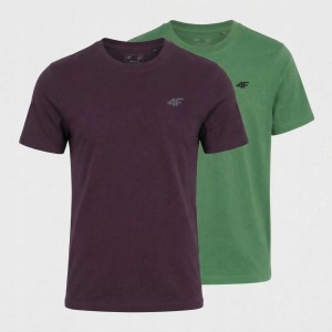 KOSZULKA MĘSKA LIMITOWANA 4F T-SHIRT KOMPLET ZESTAW 2 SZTUKI S M3948 SS26