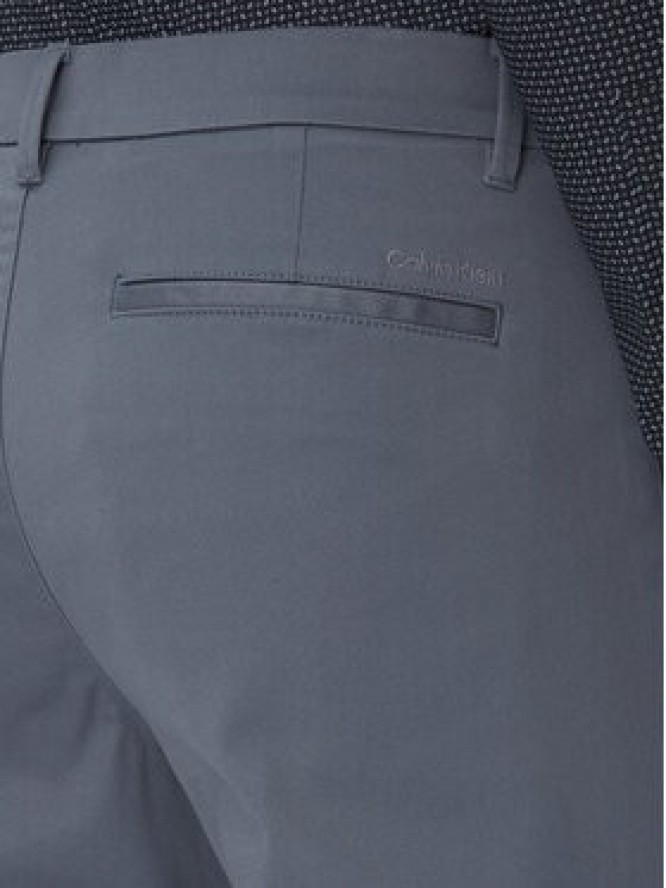Calvin Klein Chinosy LV040EM633 Szary Slim Fit