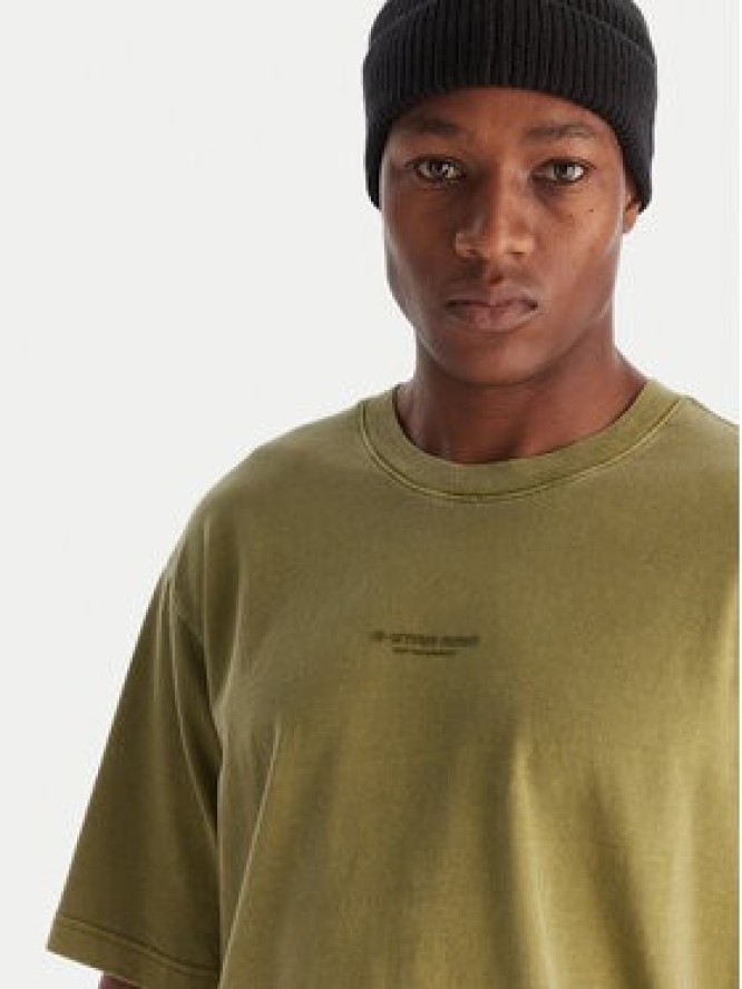 G-Star Raw T-Shirt Overdyed D24780-C756 Zielony Boxy Fit
