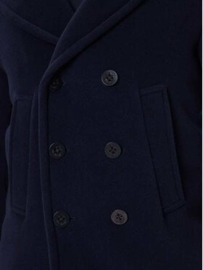 Paul&Shark Płaszcz wełniany 15312361 Granatowy Regular Fit