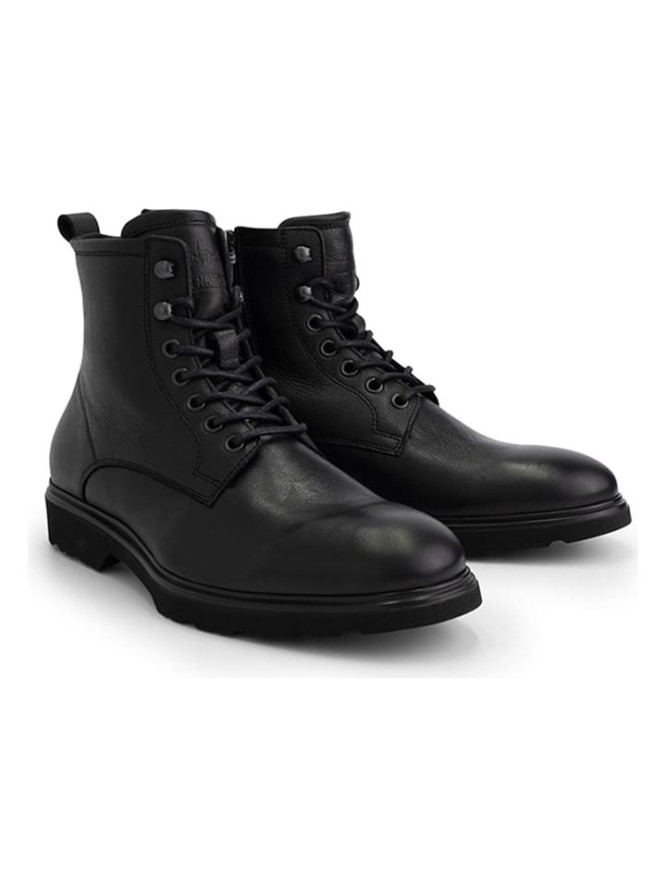 DENBROECK Skórzane botki "Foun St. " w kolorze czarnym rozmiar: 44