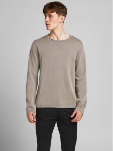 Jack & Jones Sweter Leo 12174001 Brązowy Regular Fit