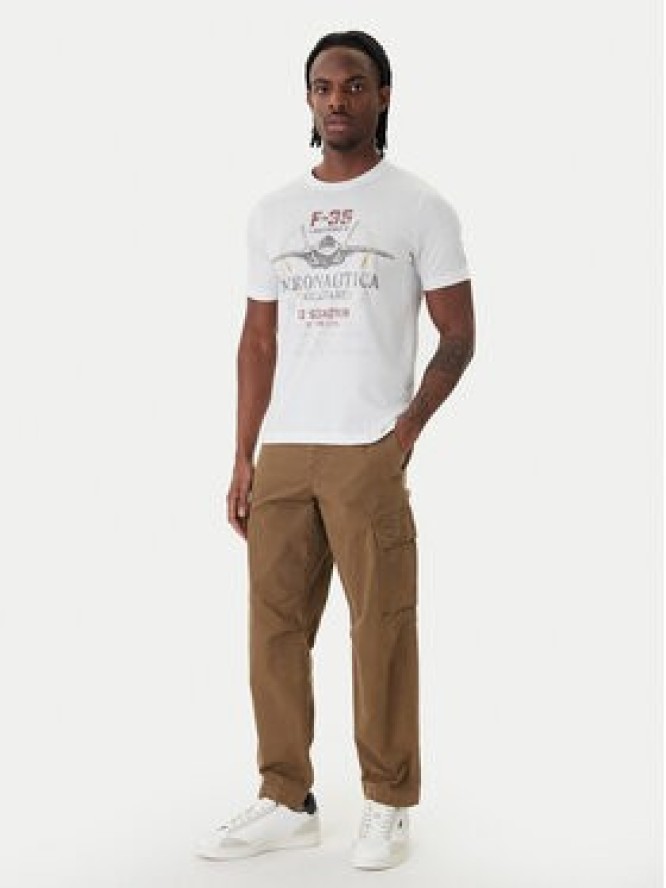 Aeronautica Militare T-Shirt 261TS2536UJ00641 Biały Regular Fit