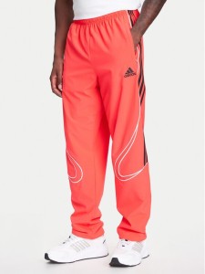 adidas Spodnie dresowe Teamgeist adicolor JW5871 Czerwony Loose Fit