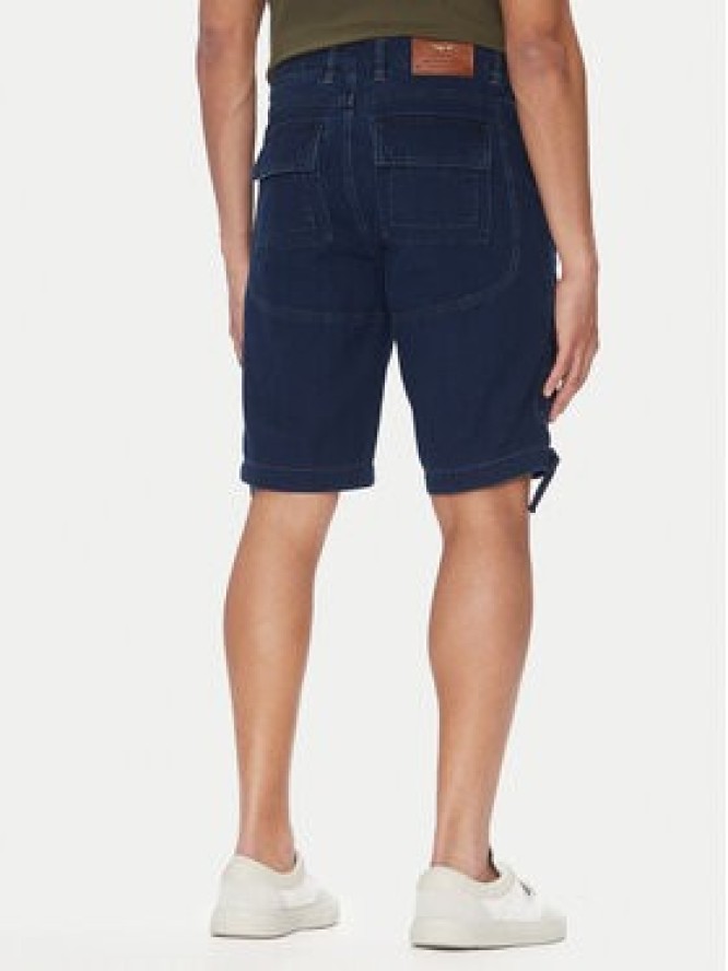 Aeronautica Militare Szorty jeansowe 251BE252CT3507 Granatowy Regular Fit