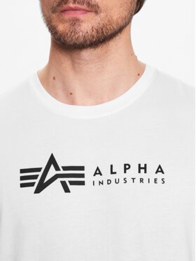 Alpha Industries Komplet t-shirtów Alpha Label 118534 Biały Regular Fit