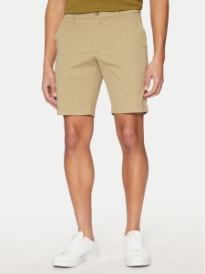 Calvin Klein Szorty materiałowe Modern Twill K10K114063 Beżowy Slim Fit