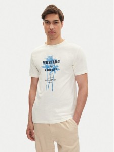Mustang T-Shirt Austin 1016490 Biały Regular Fit