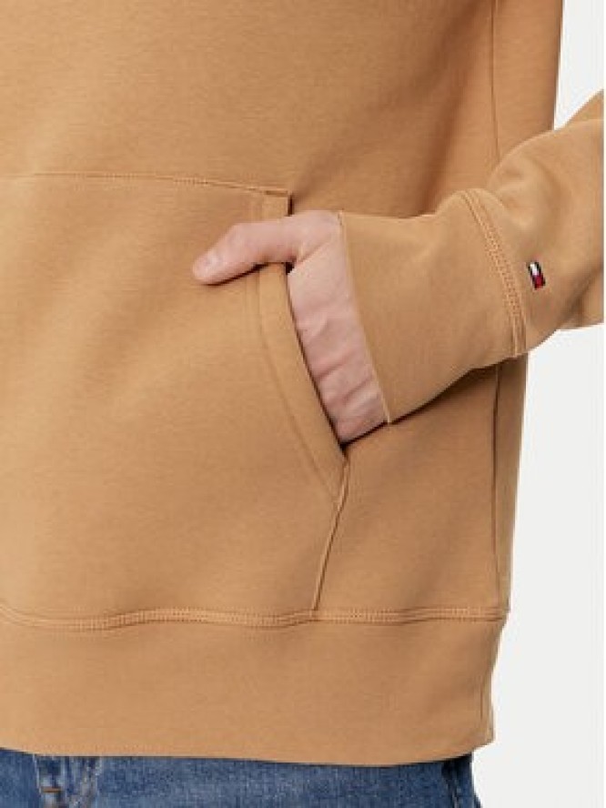 Tommy Hilfiger Bluza Logo MW0MW11599 Brązowy Regular Fit