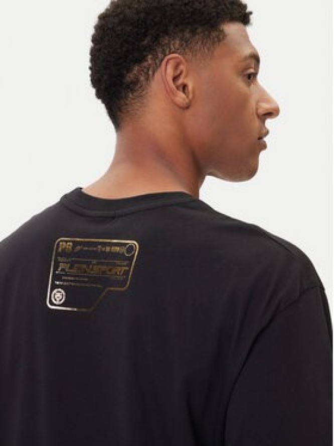 Plein Sport T-Shirt FAEC MTK8373 STE001N Czarny Loose Fit