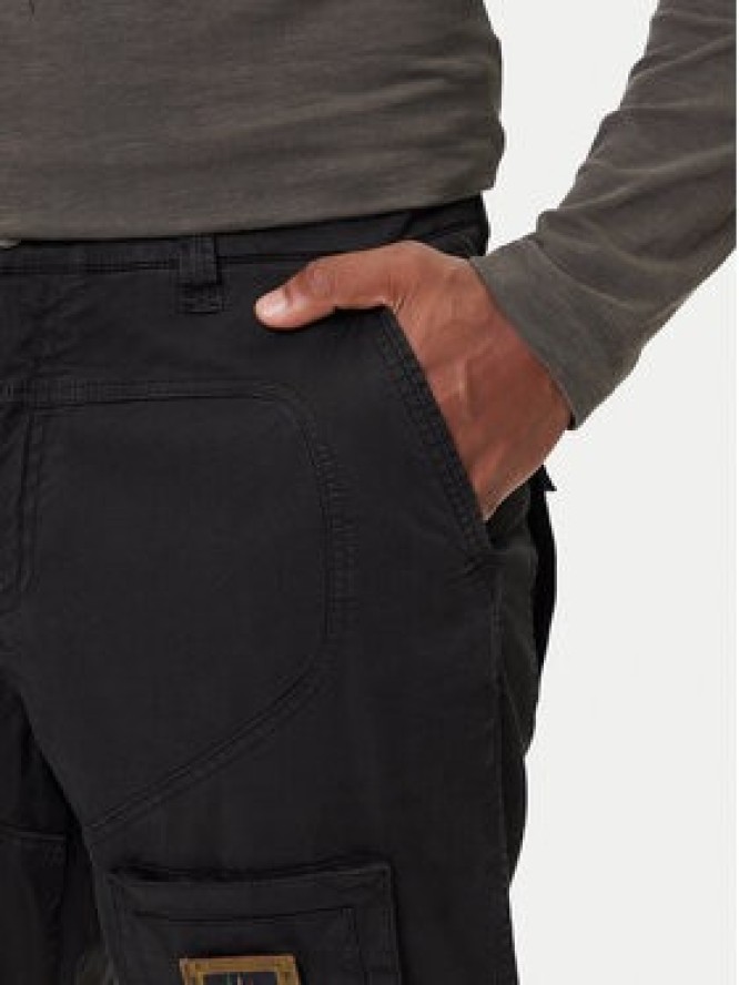 Aeronautica Militare Spodnie materiałowe 252PA1387UCT0149 Czarny Regular Fit