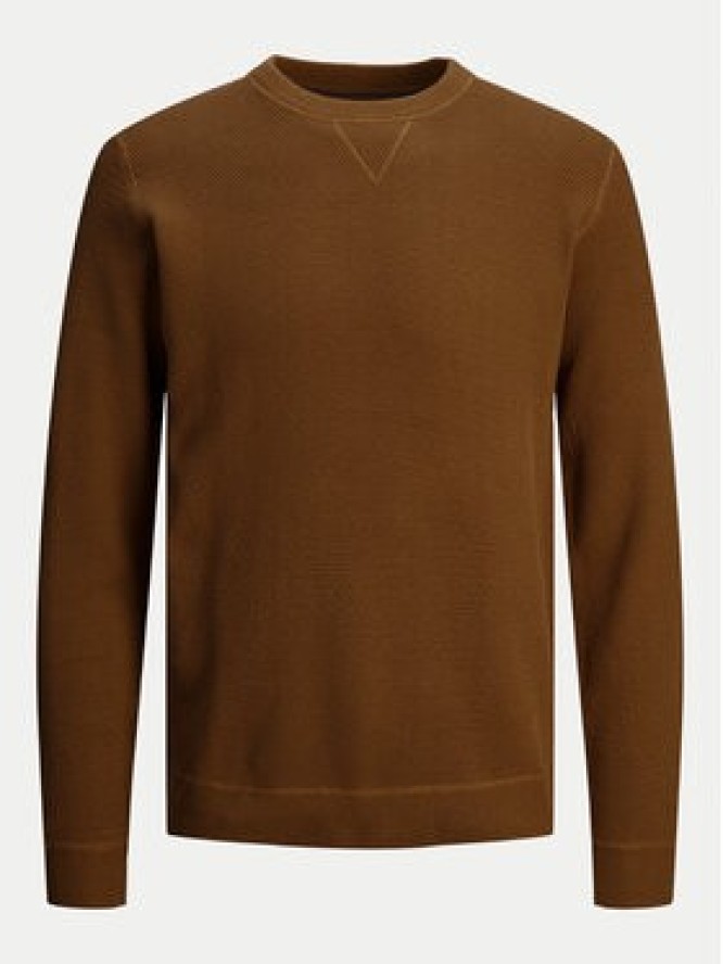 Jack & Jones Sweter 12264668 Brązowy Regular Fit