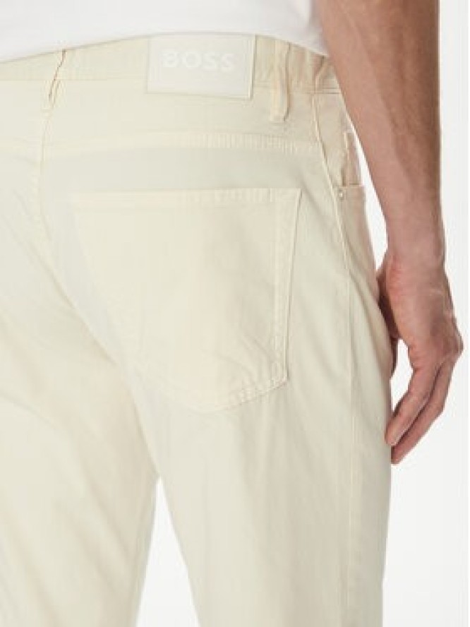 BOSS Spodnie materiałowe H-Re.Maine5 50538370 Écru Regular Fit