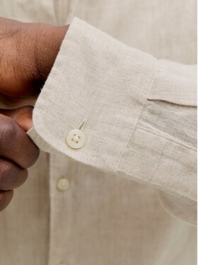 Jack & Jones Koszula Lawrence 12293563 Beżowy jasny Regular Fit