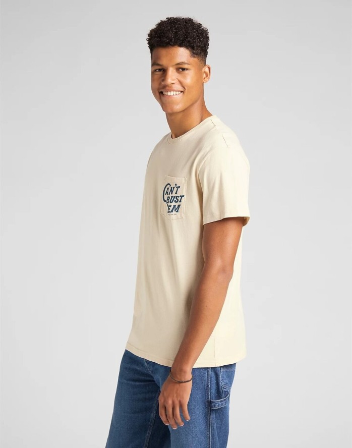 LEE SS CANT BUSTEM TEE BEIGE L60YFETL 112140371