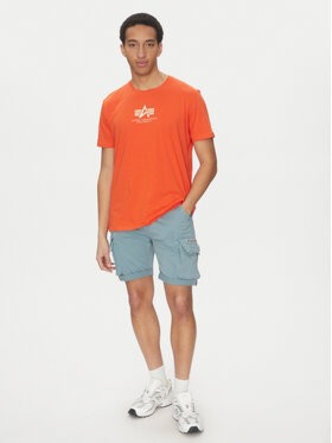 Alpha Industries Szorty materiałowe Crew 176203 Niebieski Slim Fit