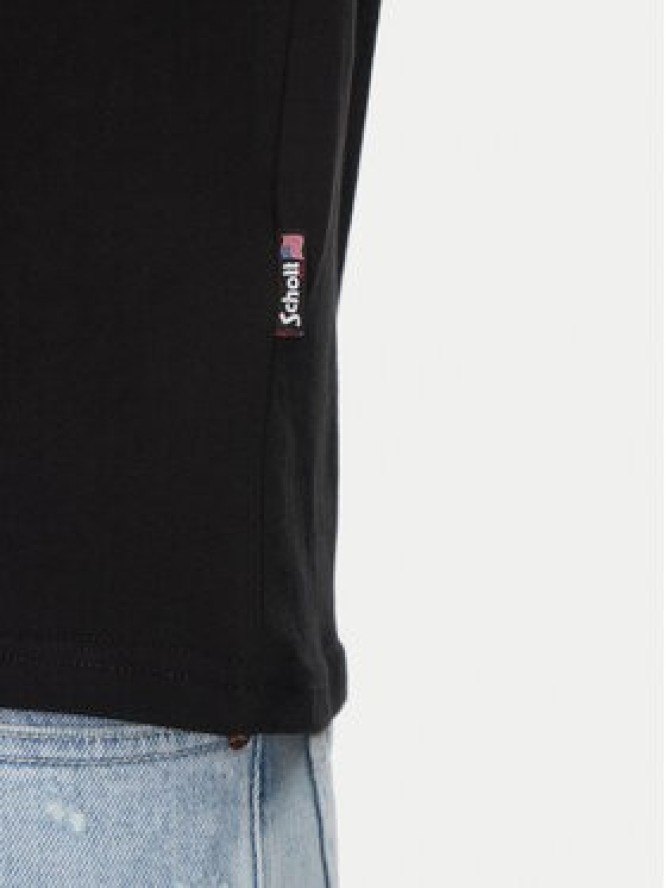Schott NYC T-Shirt TSCASUALV Czarny Regular Fit