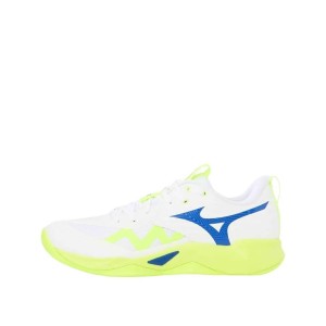 Buty Mizuno Wave Momentum Pro Białe/Jasnożółte/Jasnoniebieskie