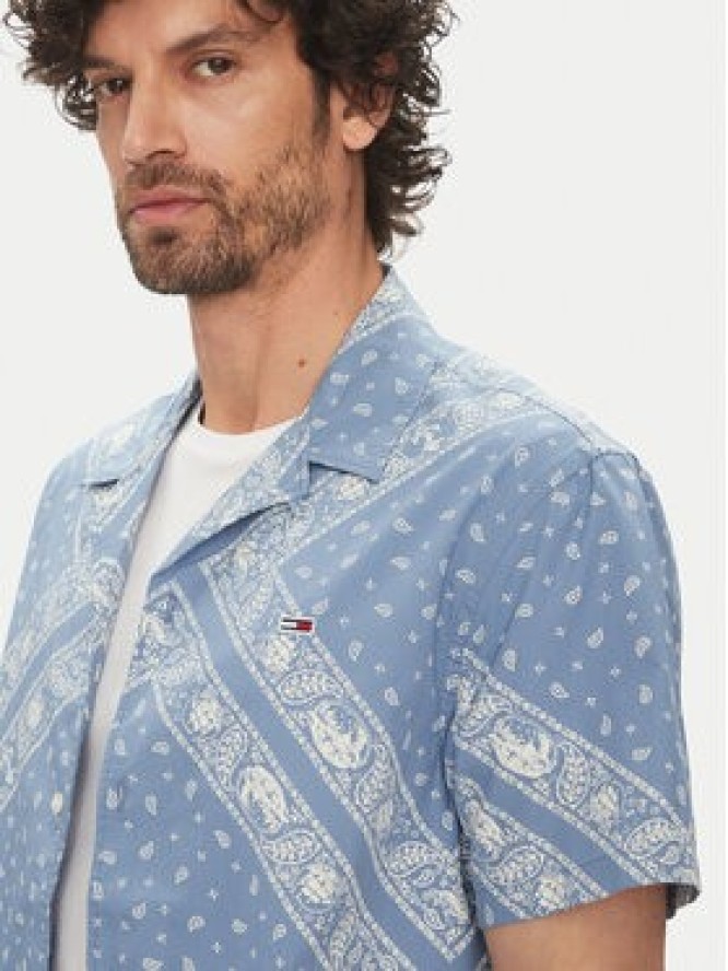 Tommy Jeans Koszula DM0DM20888 Błękitny Regular Fit