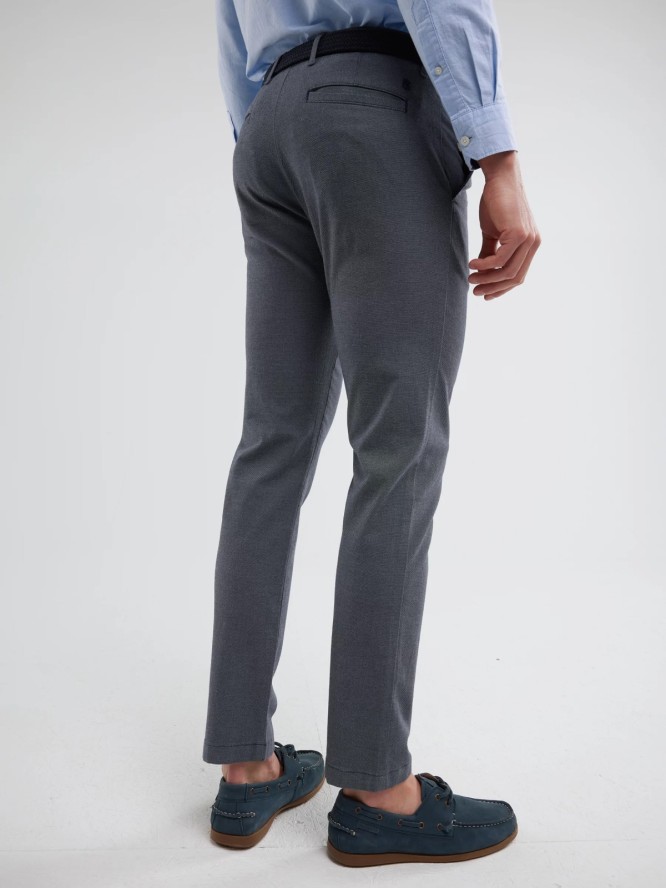 Spodnie męskie chinosy niebieskie Erhati 402