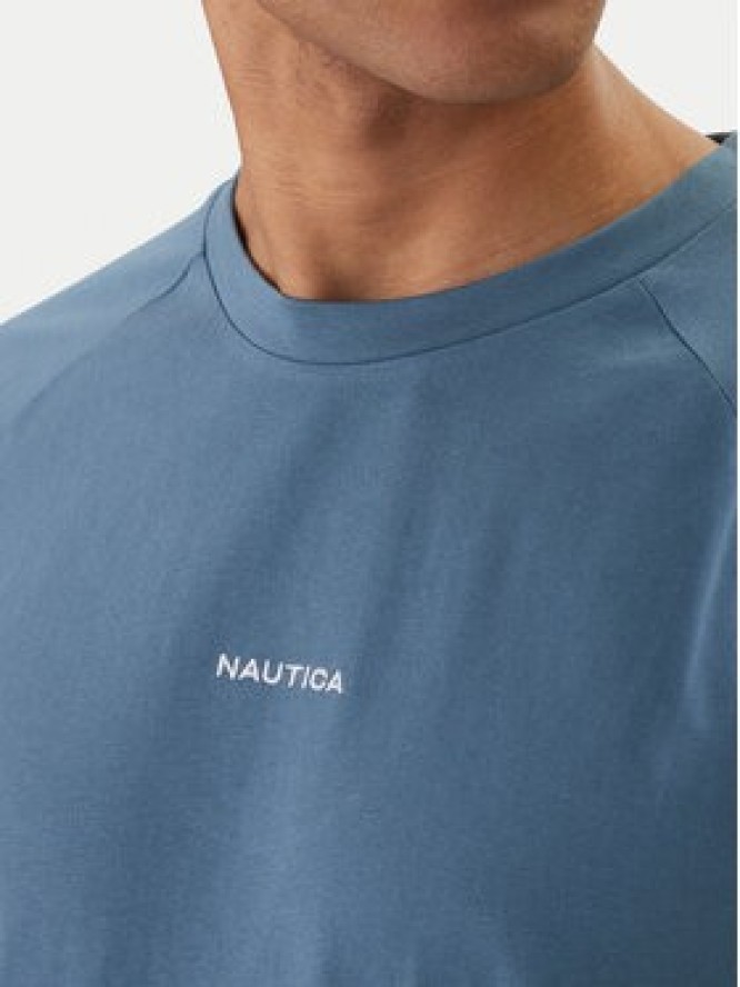 Nautica T-Shirt NCC04498 Niebieski Regular Fit