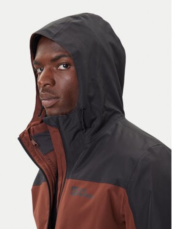 Jack Wolfskin Kurtka outdoor Taubenberg 3in1 1115311 Brązowy Regular Fit