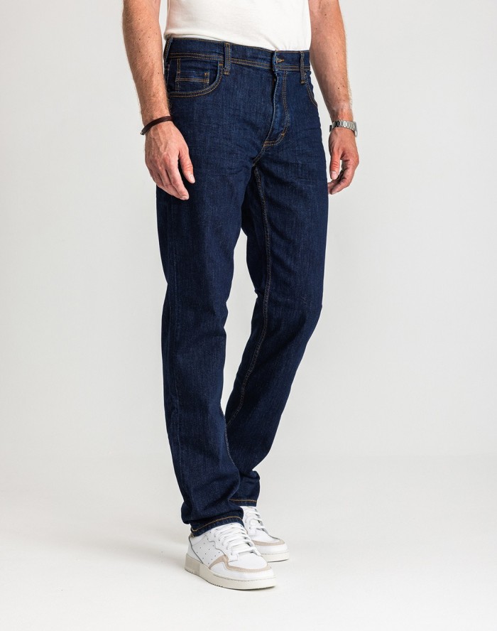 Męskie Spodnie Jeansowe Mustang Style Washington Straight Denim Blue 1017119 5000 901