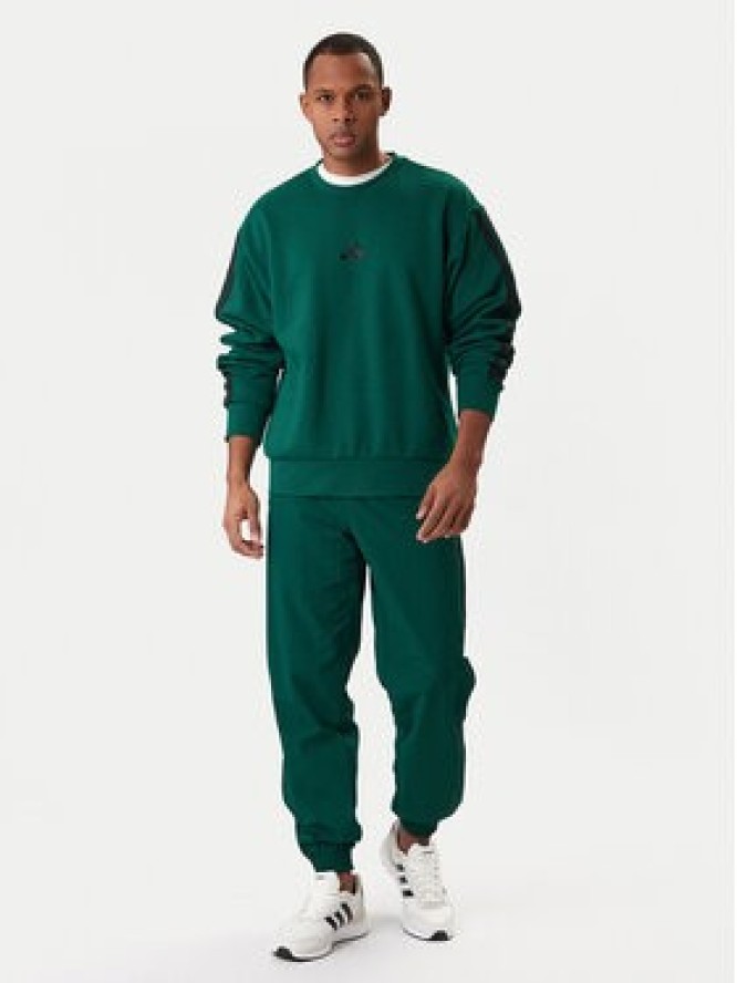 adidas Bluza Essentials 3-Stripes JE6306 Zielony Regular Fit