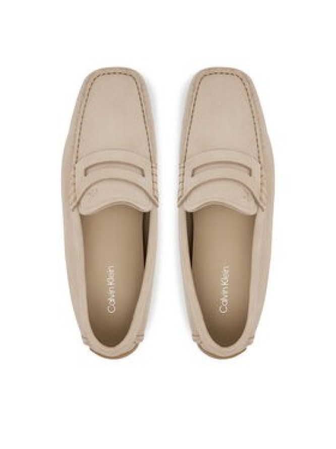 Calvin Klein Mokasyny Driver Penny Nu HM0HM01866 Beżowy