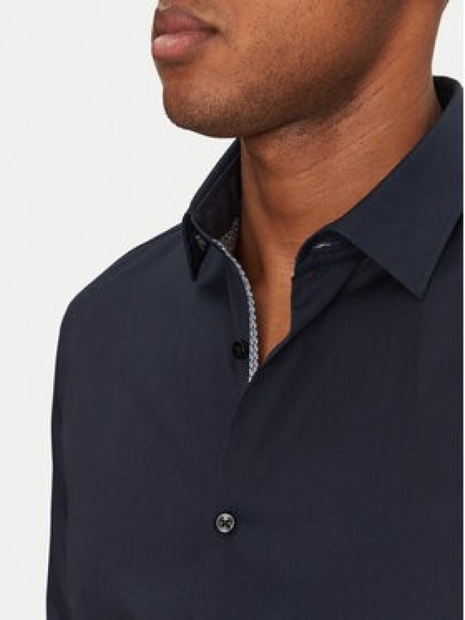 HUGO Koszula Koey 50539808 Granatowy Slim Fit
