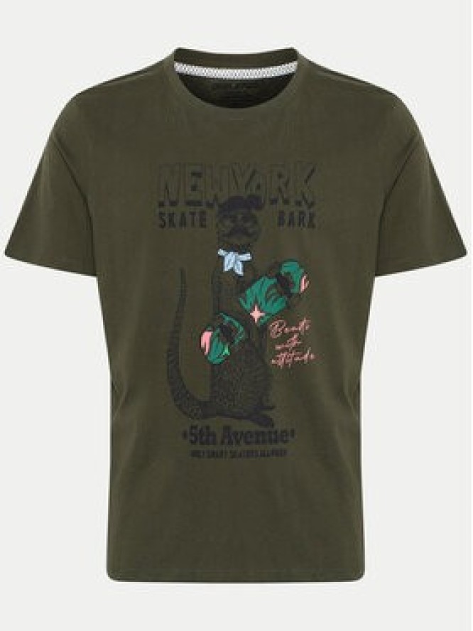 Blend T-Shirt 20717748 Zielony Regular Fit