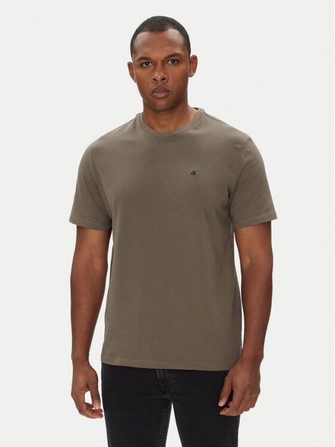 Calvin Klein Jeans T-Shirt LV040HM265 Brązowy Regular Fit