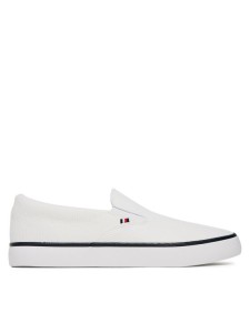 Tommy Hilfiger Tenisówki Th Hi Vulc Core Low Ii Slipon FM0FM05514 Biały
