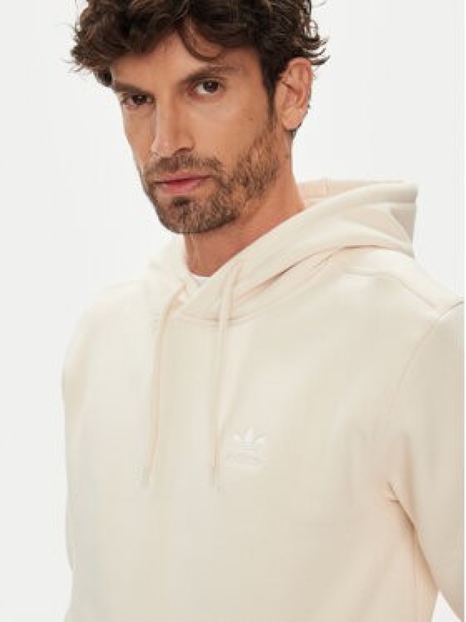 adidas Bluza Trefoil Essentials HZ3598 Écru Regular Fit