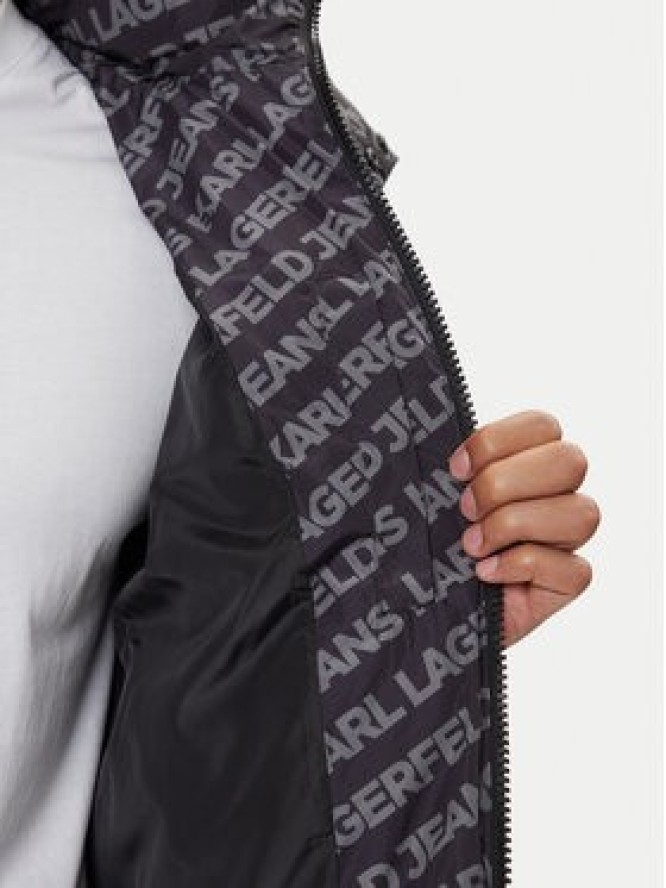 Karl Lagerfeld Jeans Kurtka zimowa A4M15062 Czarny Regular Fit