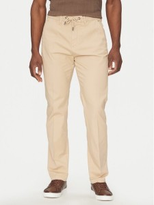Guess Spodnie materiałowe M5RB51 WGXW1 Beżowy Regular Fit