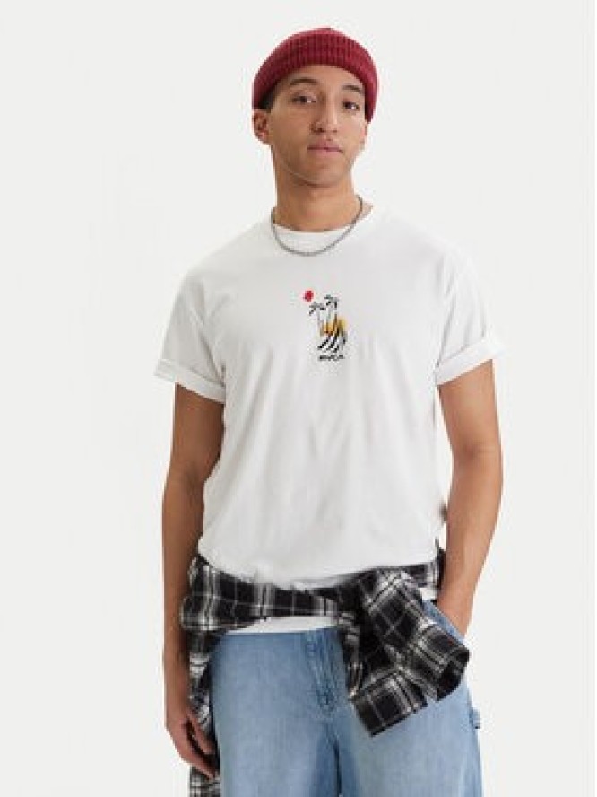 RVCA T-Shirt Cutship EVYZT00287 Biały Relaxed Fit