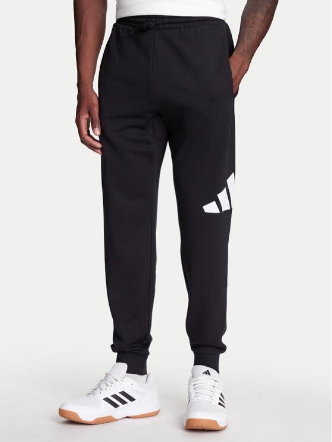 adidas Spodnie dresowe Essentials Big Logo IN6163 Czarny Regular Fit