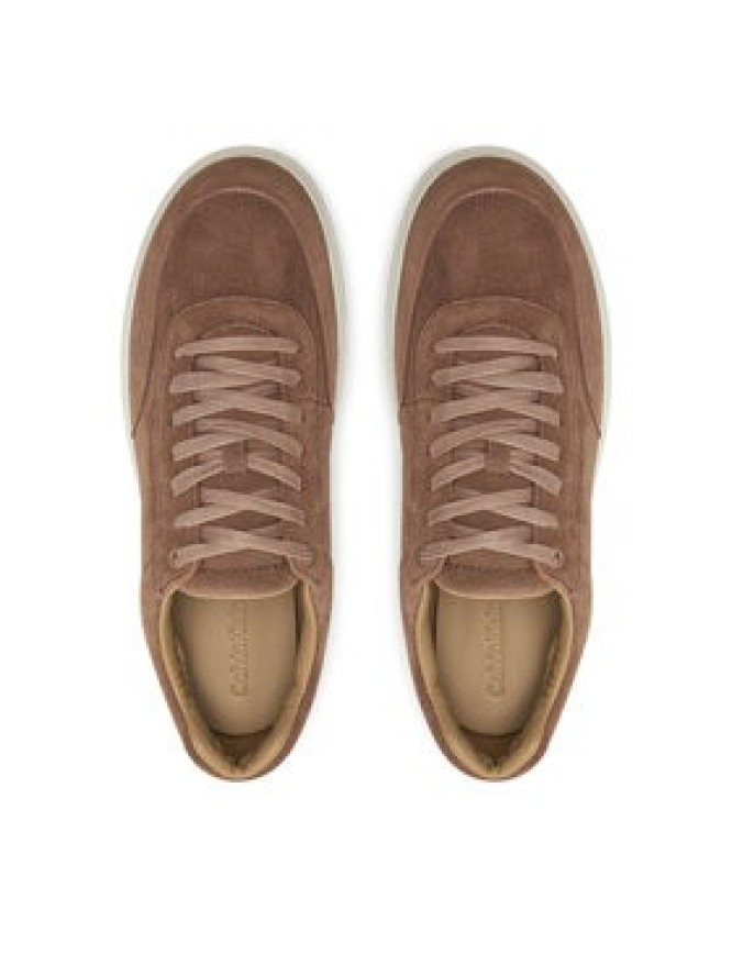 Calvin Klein Sneakersy Lace Up Suede HM0HM01792 Brązowy