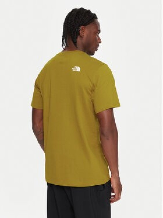 The North Face T-Shirt Simple Dome NF0A87NG Żółty Regular Fit