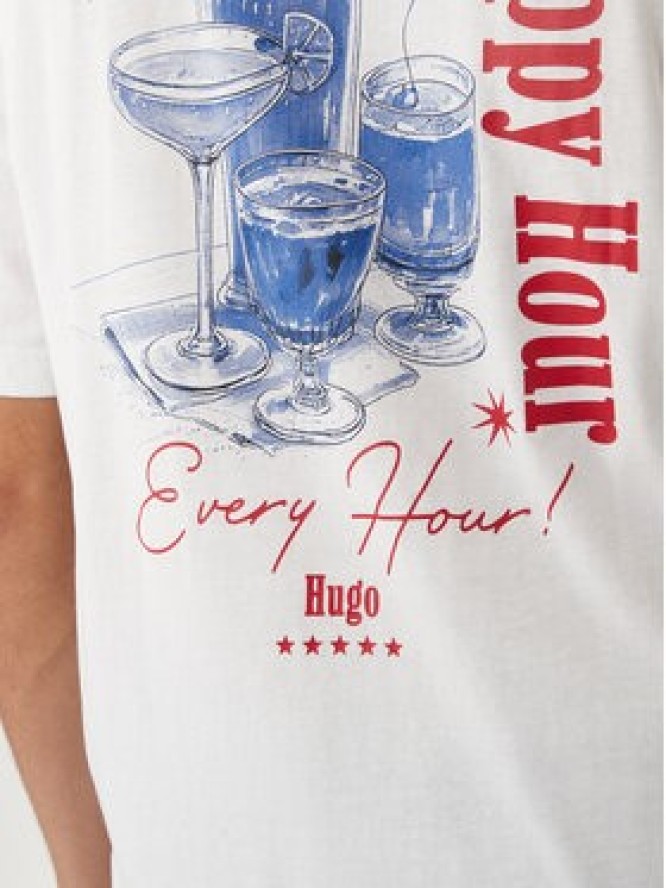 HUGO T-Shirt Nucavo 50560040 Biały Regular Fit