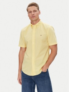 Tommy Hilfiger Koszula MW0MW37584 Żółty Regular Fit