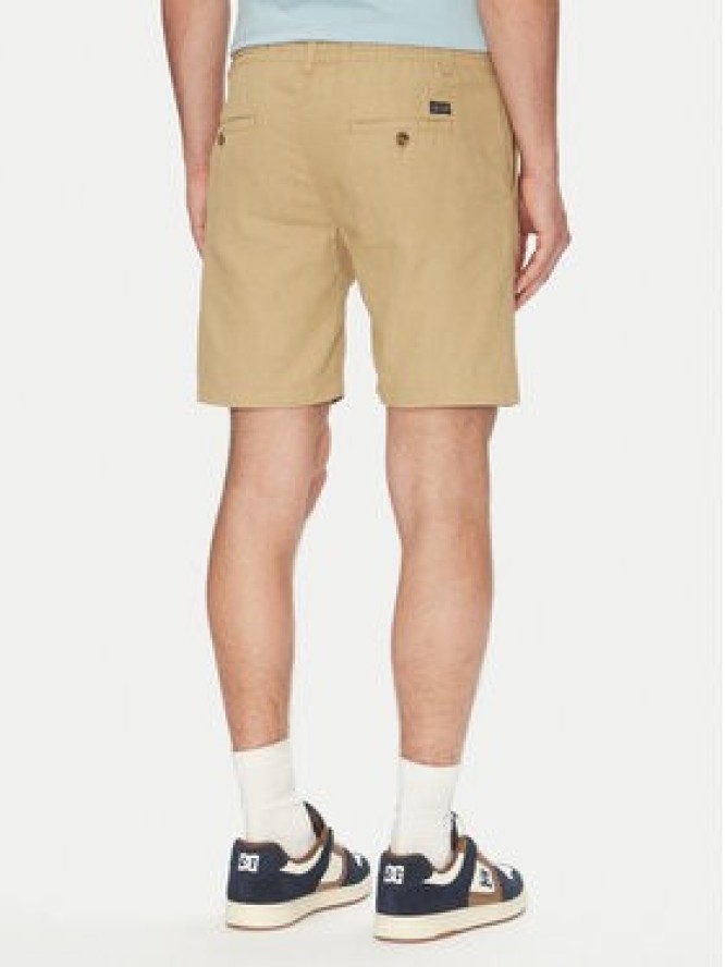 INDICODE Szorty materiałowe Inerwilo 70-815 Beżowy Slim Fit