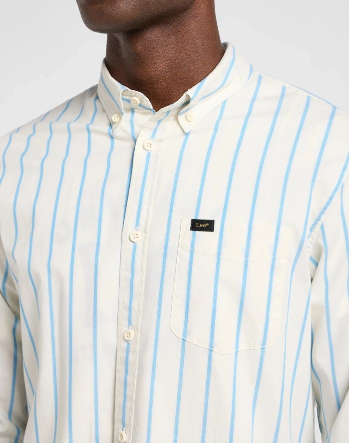 MESKA KOSZULA LEE BUTTON DOWN STREAM AURORA STRIP 112363686