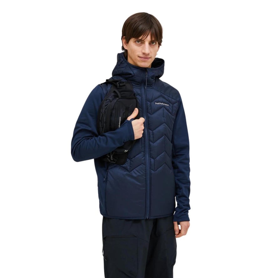 Kurtka Peak Performance męska Elevate Liner Hybrid Hood Jacket granatowa - M