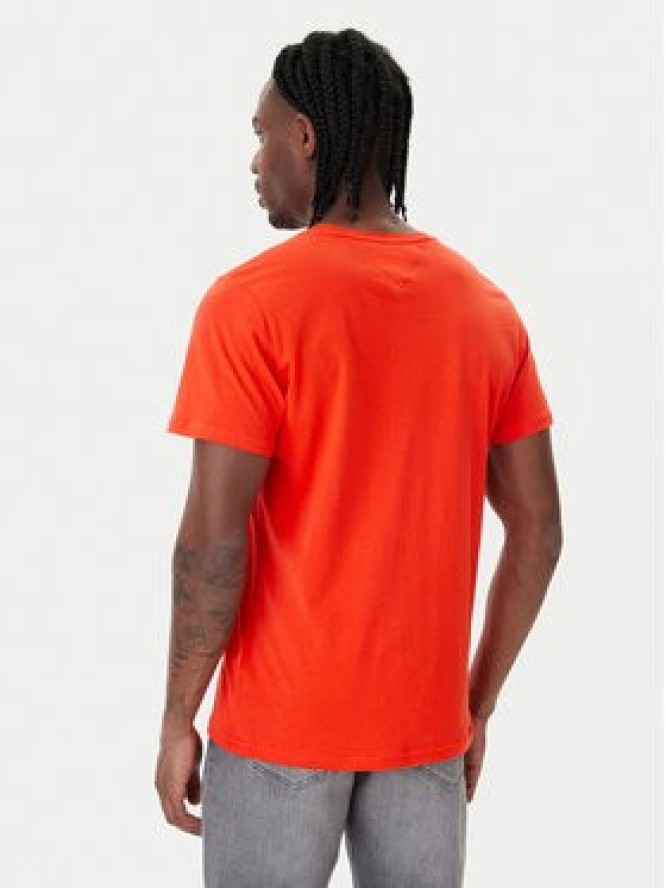 Tommy Jeans T-Shirt Essential DM0DM20740 Pomarańczowy Slim Fit