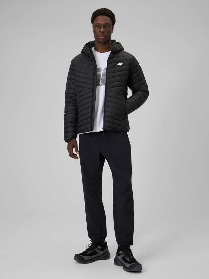 4F Kurtka z wypełnieniem syntetycznym męska - czarna 3XL