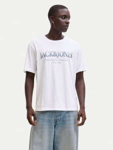 Jack & Jones T-Shirt Evin 12290173 Biały Regular Fit